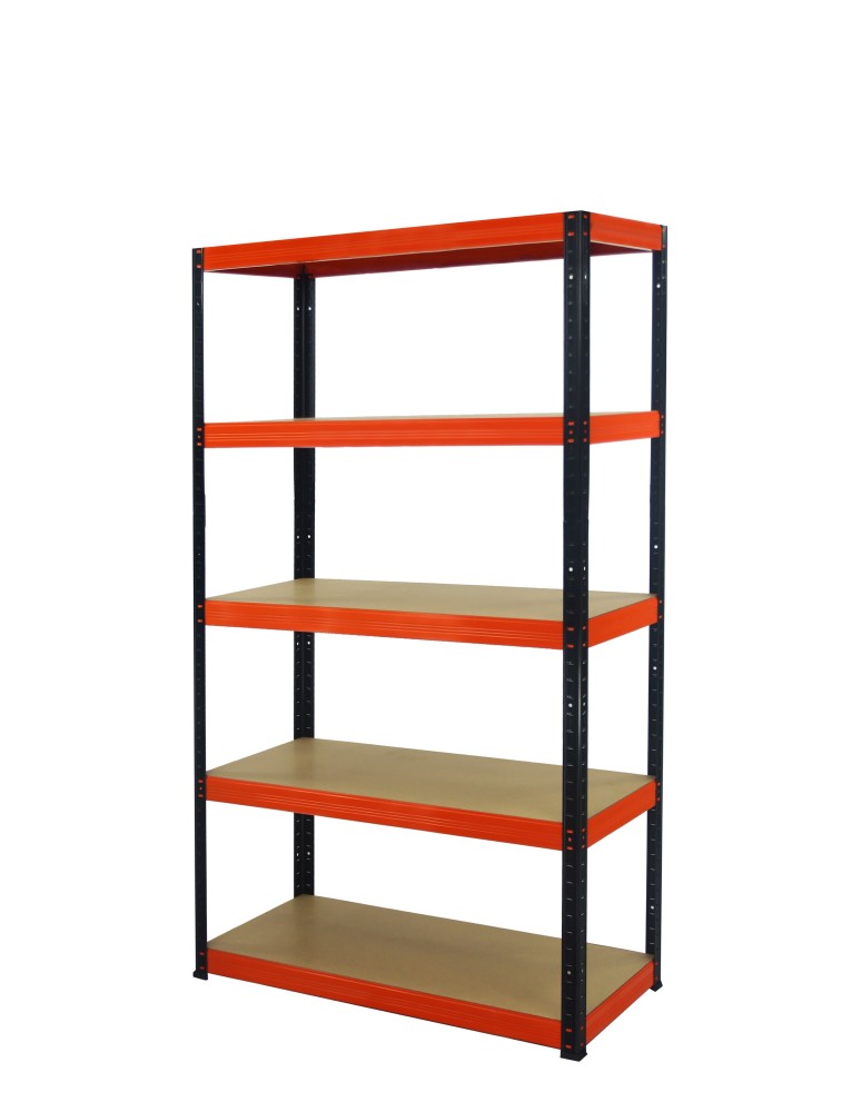 Regały - Regał Helios 213x120x50 cm 5 półek/400kg Biało-Niebieski - product b2b.wamar.biz 11