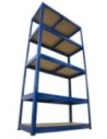 Regał Helios 180x120x45 cm 5 półek/175kg Niebiesko-Biały