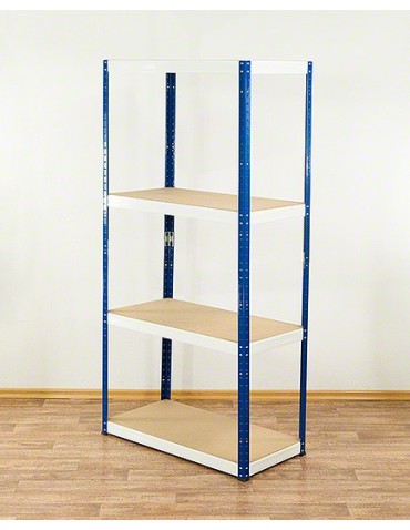 Regały Magazynowe - Regał Helios 180x90x40 cm 4 półki/175kg Biało-Pomarańczowy - product 5