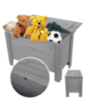 Skrzynia sosnowa z wiekiem kufer B13L 52x80x40 Szara
