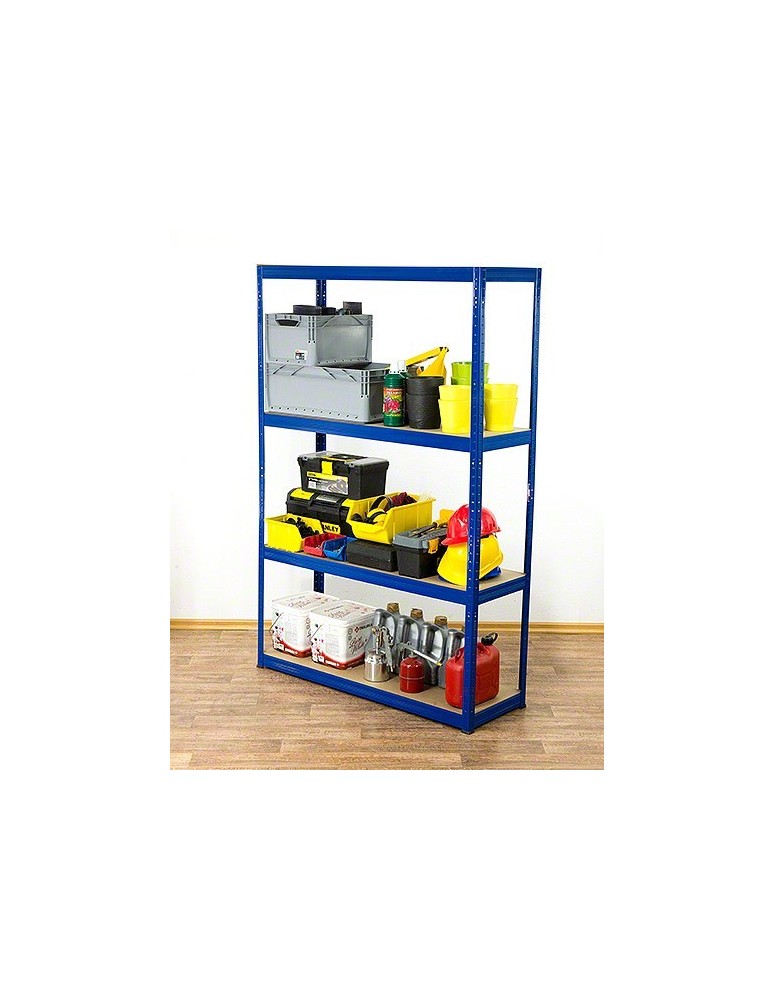 Regały - Regał Helios 180x110x40 cm 4 półki/275kg Niebiesko-Biały - product b2b.wamar.biz 8