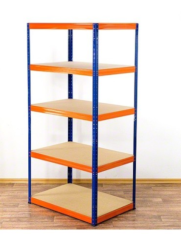 Regały - Regał Helios 180x100x60 cm 5 półek/275kg Niebiesko-Biały - product 2