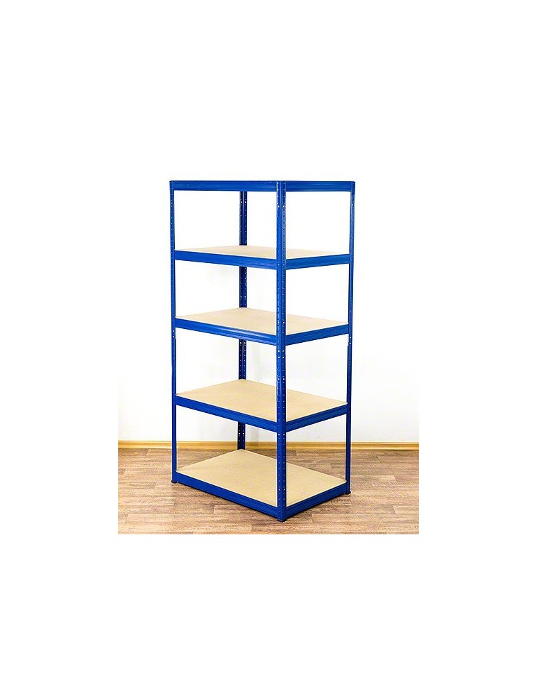 Regały - Regał Helios 180x110x30 cm 5 półek/275kg Niebiesko-Biały - product b2b.wamar.biz 8