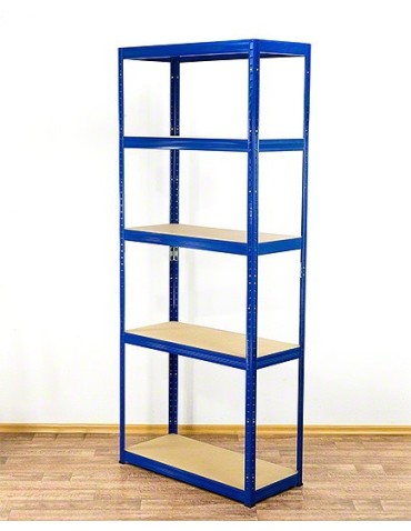 Regały - Regał Helios 196x75x30 cm 5 półek/275kg Niebiesko-Biały - product 7