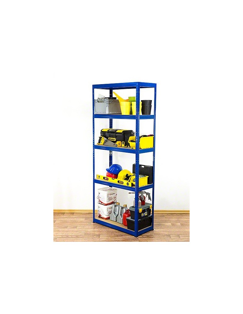 Regały - Regał Helios 196x75x30 cm 5 półek/275kg Niebiesko-Biały - product b2b.wamar.biz 8