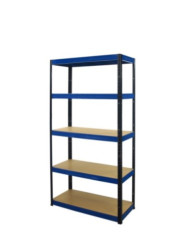 Regały - Regał Helios 196x75x30 cm 5 półek/275kg Niebiesko-Biały - product 11