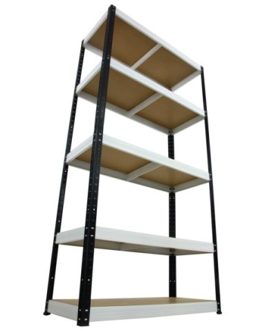 Regały - Regał Helios 196x75x30 cm 5 półek/275kg Niebiesko-Biały - product 18