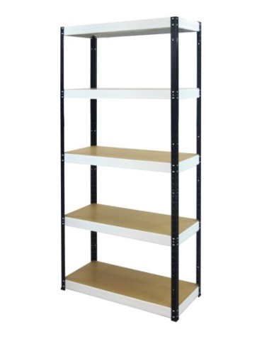 Regały - Regał Helios 196x110x50 cm 5 półek/275kg Niebiesko-Biały - product 14