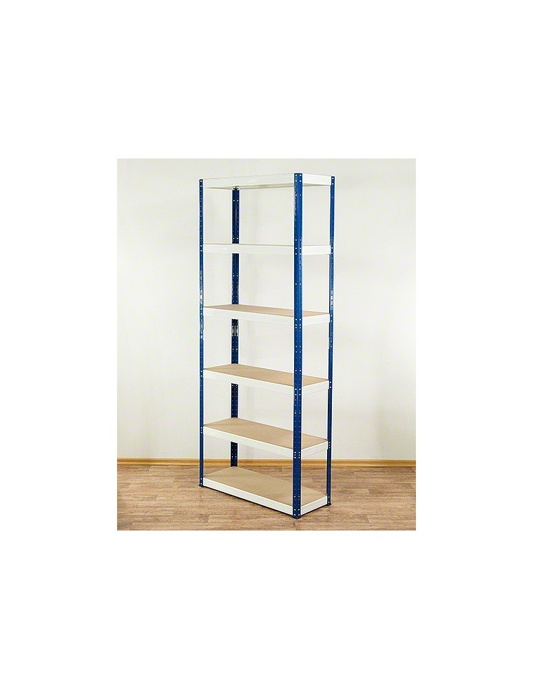 Regały - Regał Helios 196x110x50 cm 6 półek/275kg Niebiesko-Biały - product b2b.wamar.biz 4