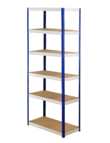 Regały - Regał Helios 213x90x45 cm 6 półek/275kg Niebiesko-Biały - product 22