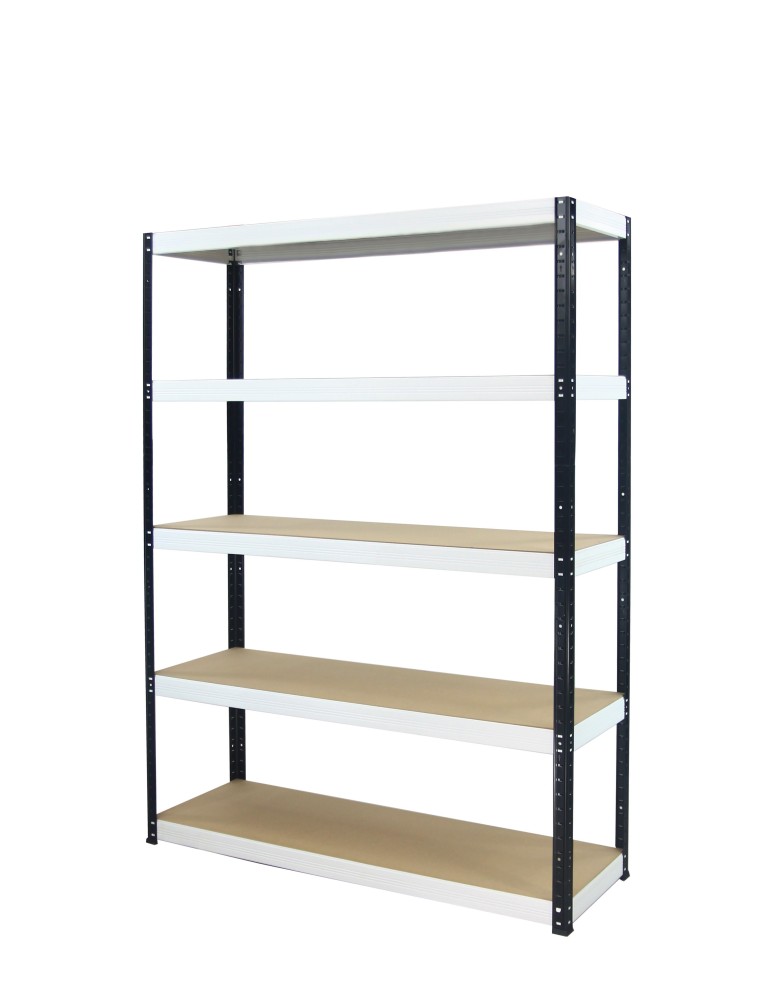 Regały - Regał Helios 213x100x45 cm 5 półek/400kg Czarno-Pomarańczowy - produkt b2b.wamar.biz 12