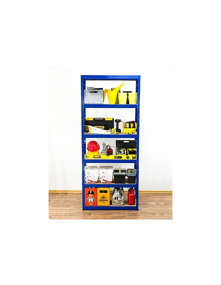 Regały - Regał Helios 213x120x30 cm 6 półek/275kg Niebiesko-Biały - product b2b.wamar.biz 9