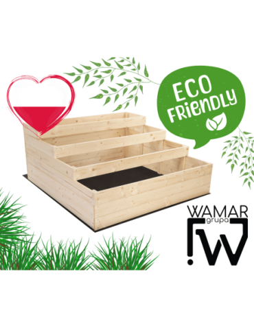 Grządki i Warzywniaki - Skrzynia na warzywa warzywnik IMPREGNOWANY 54x60x120 GRATISY WYSOKA ECO - product 33