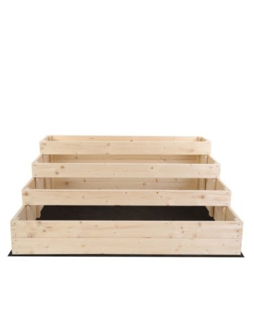 Grządki i Warzywniaki - Skrzynie na warzywa warzywniak donica IMPREGNOWANY 45x120x120 GRATISY EKO - product 25