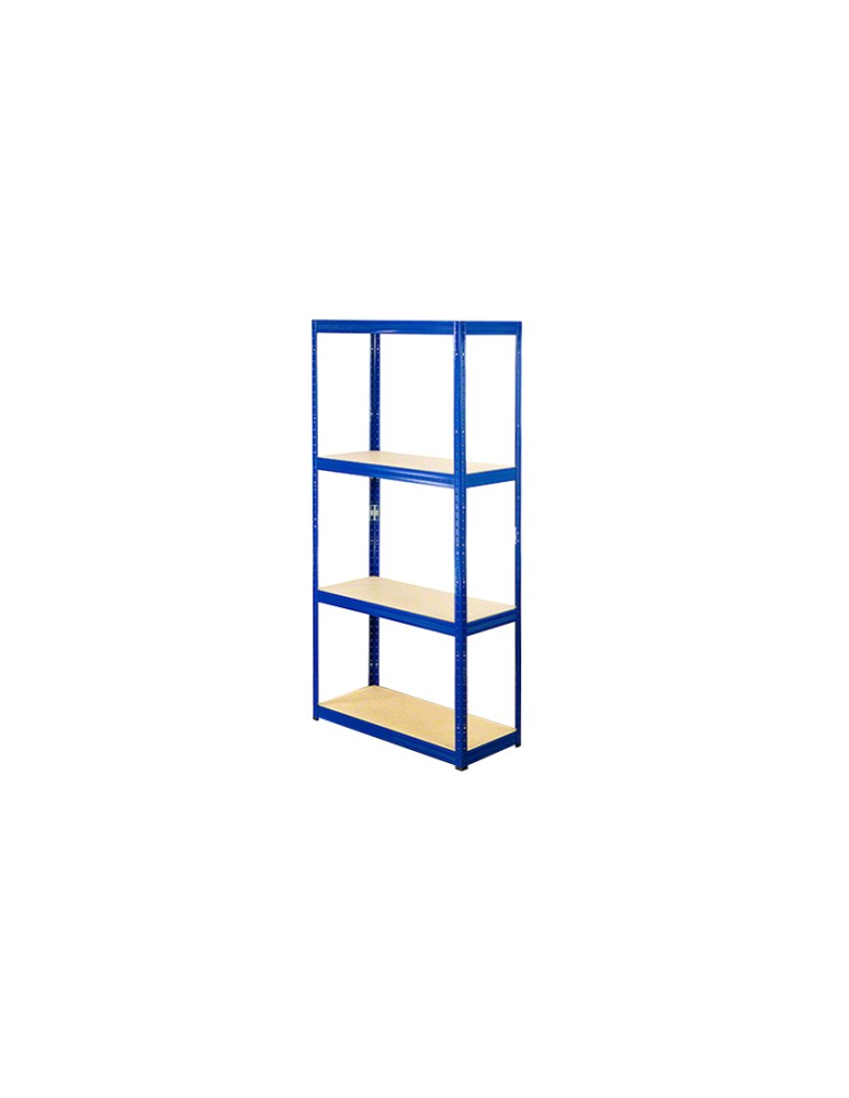 Regały - Regał Helios 180x110x40 cm 4 półki/350kg Niebiesko-Biały - product b2b.wamar.biz 1