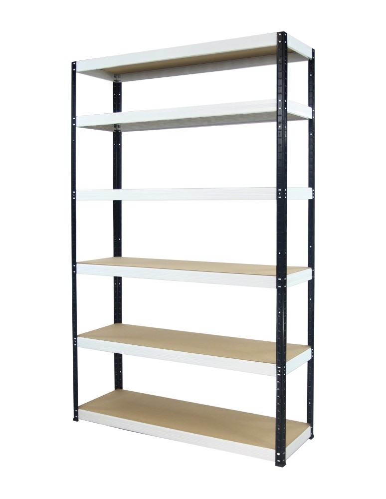 Regały - Regał Helios 213x110x50 cm 6 półek/400kg Czarno-Pomarańczowy - product b2b.wamar.biz 15