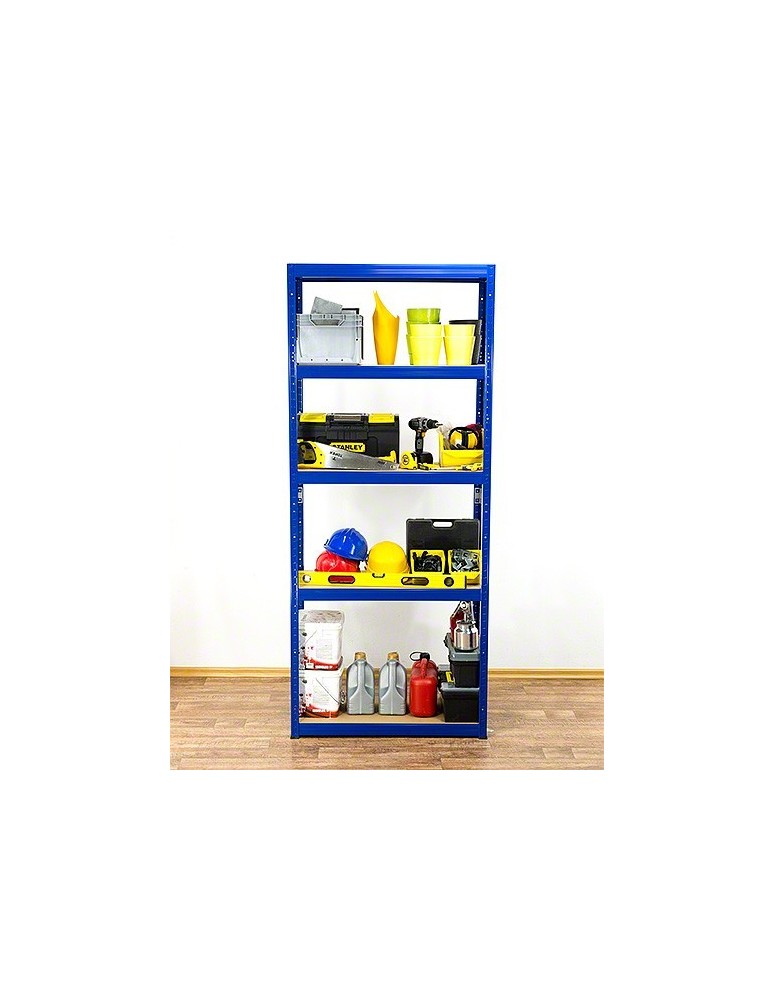 Regały - Regał Helios 180x100x45 cm 5 półek/350kg Niebiesko-Biały - product b2b.wamar.biz 9