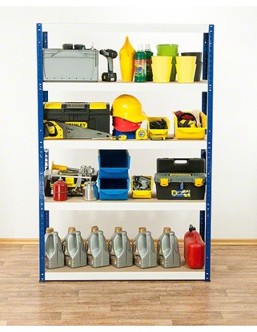 Regały Magazynowe - Regał Helios 180x110x35 cm 5 półek/175kg Biało-Pomarańczowy - product 7