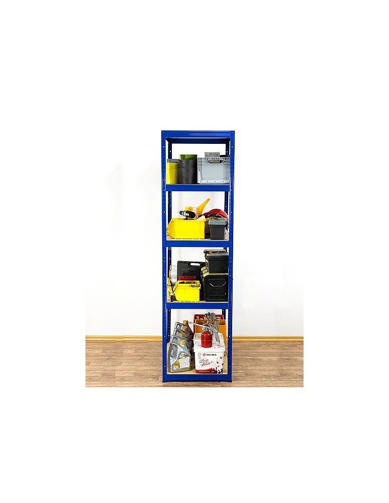 Regały Magazynowe - Regał Helios 196x90x60 cm 5 półek/175kg Biało-Pomarańczowy - product b2b.wamar.biz 12