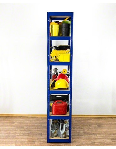 Regały - Regał Helios 196x75x50 cm 6 półek/175kg Niebiesko-Pomarańczowyi - product 32