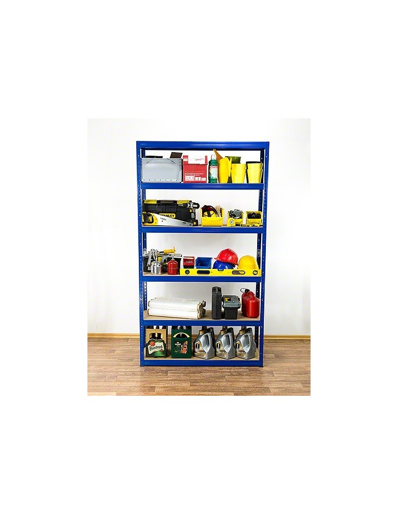 Regały - Regał Helios 196x75x50 cm 6 półek/175kg Niebiesko-Pomarańczowyi - product b2b.wamar.biz 33