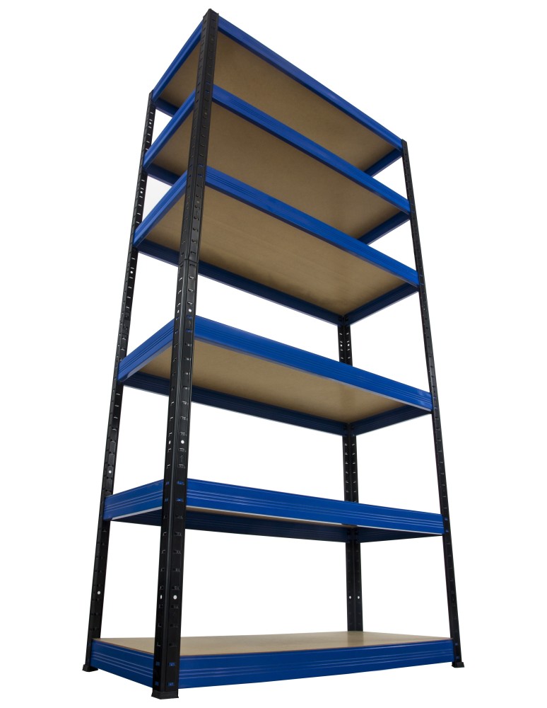 Regały - Regał Helios 196x75x50 cm 6 półek/175kg Niebiesko-Pomarańczowyi - product b2b.wamar.biz 40