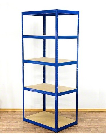 Regały - Regał Helios 213x90x45 cm 5 półek/175kg Niebiesko-Pomarańczowy - product 24