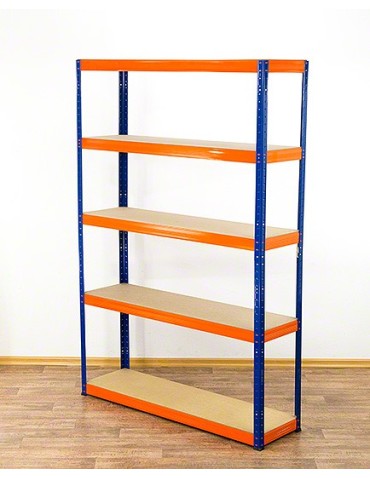 Regały - Regał Helios 180x120x35 cm 5 półek/175kg Czarno-Biały - product 2