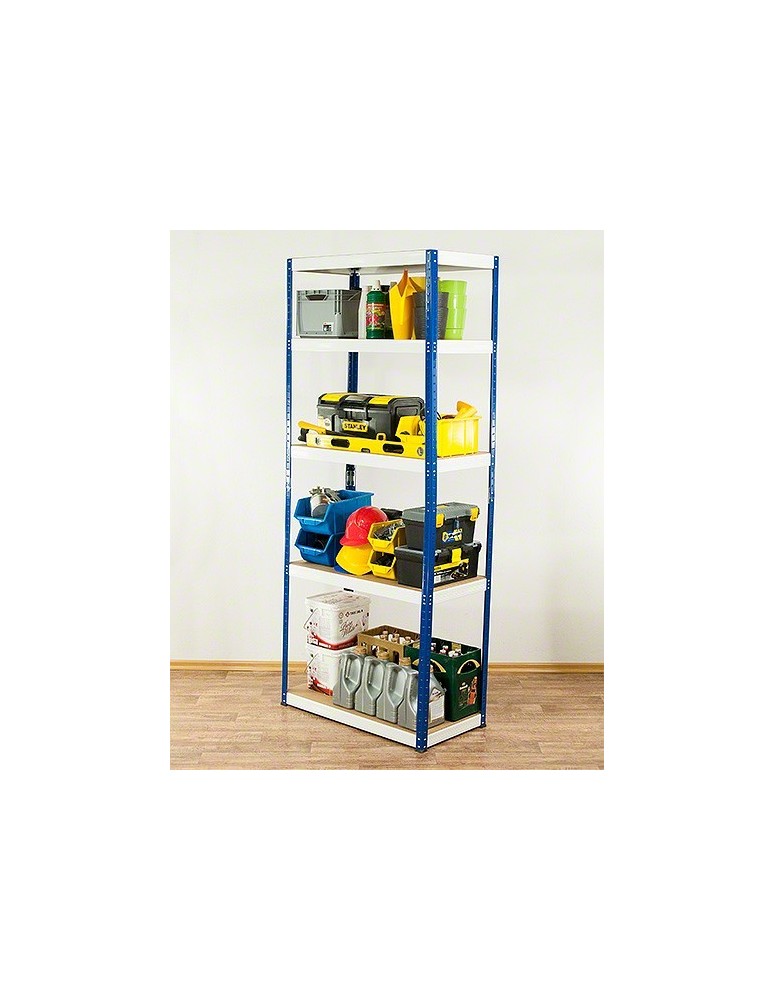 Regały - Regał Helios 213x90x35 cm 5 półek/175kg Niebiesko-Pomarańczowy - produkt b2b.wamar.biz 38