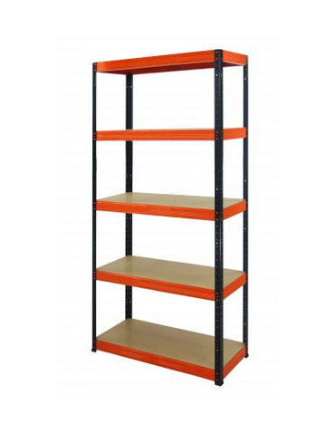 Regały Magazynowe - Regał Helios 213x110x45 cm 5 półek/175kg Biało-Pomarańczowy - produkt 23