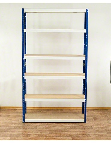 Regały Magazynowe - Regał Helios 213x90x30 cm 6 półek/175kg Biało-Pomarańczowy - product 5