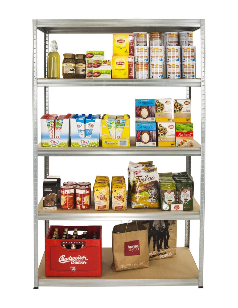 Regały Magazynowe - Regał Helios 213x120x50 cm 5 półek/275kg Ocynkowany - produkt b2b.wamar.biz 3