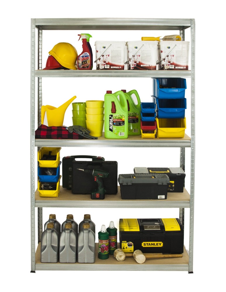 Regały Magazynowe - Regał Helios 196x110x35 cm 5 półek/175kg Ocynkowany - product b2b.wamar.biz 3