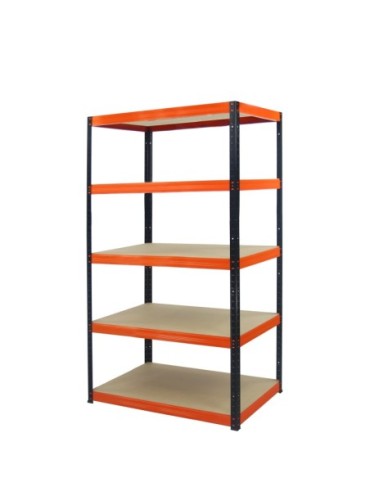 Regały - Regał Helios 180x100x60 cm 5 półek/275kg Niebiesko-Biały - product 38