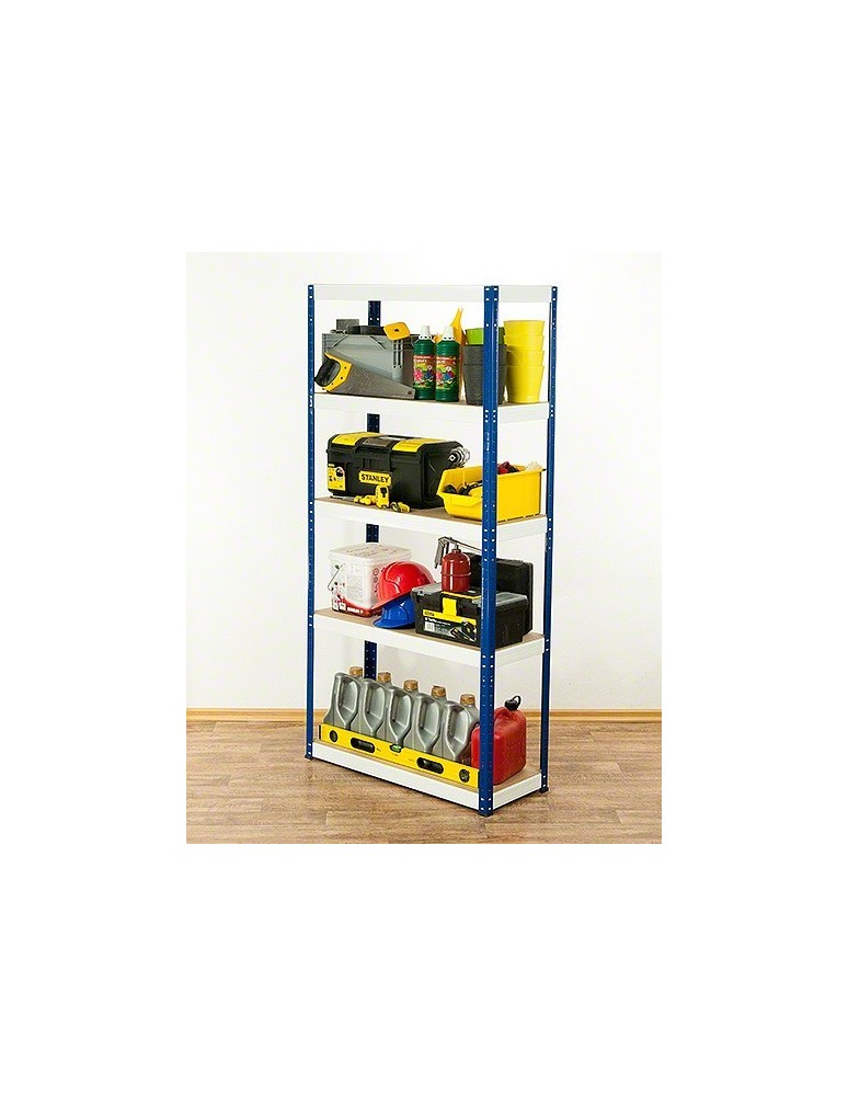 Regały - Regał Helios 180x110x30 cm 5 półek/275kg Niebiesko-Biały - product b2b.wamar.biz 31