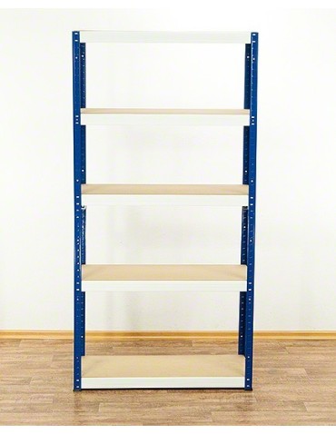 Regały - Regał Helios 180x110x35 cm 5 półek/275kg Niebiesko-Biały - produkt 29