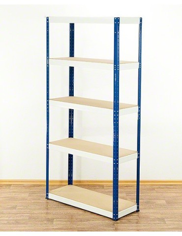 Regały - Regał Helios 180x110x50 cm 5 półek/275kg Niebiesko-Biały - product 30