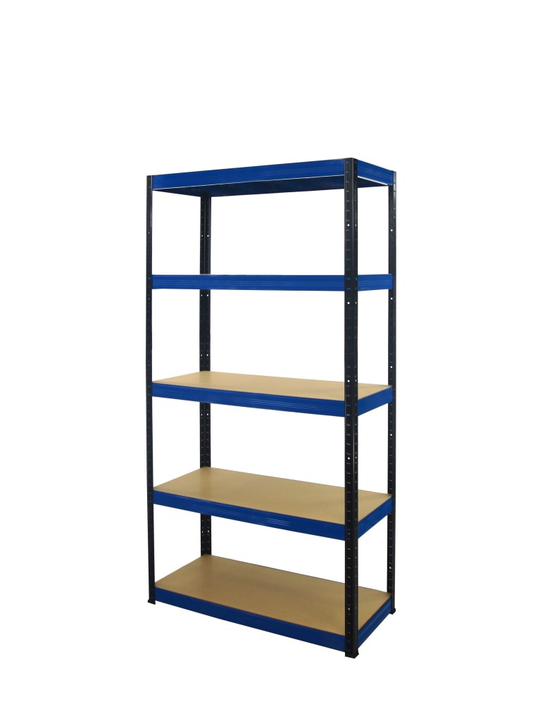 Regały - Regał Helios 196x75x30 cm 5 półek/275kg Niebiesko-Biały - product b2b.wamar.biz 36