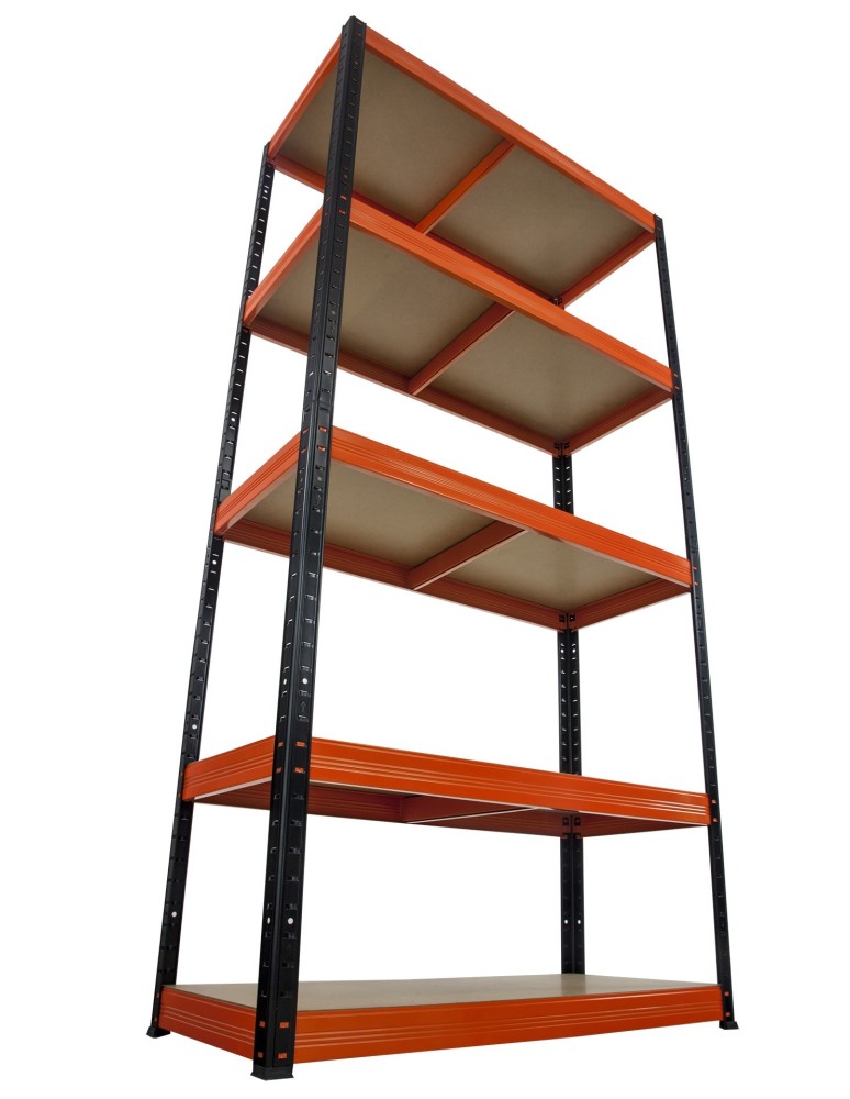 Regały - Regał Helios 196x75x30 cm 5 półek/275kg Niebiesko-Biały - product b2b.wamar.biz 42