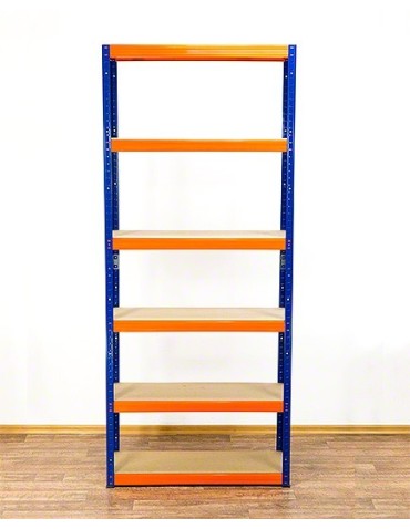 Regały - Regał Helios 196x75x40 cm 6 półek/275kg Niebiesko-Biały - product 24