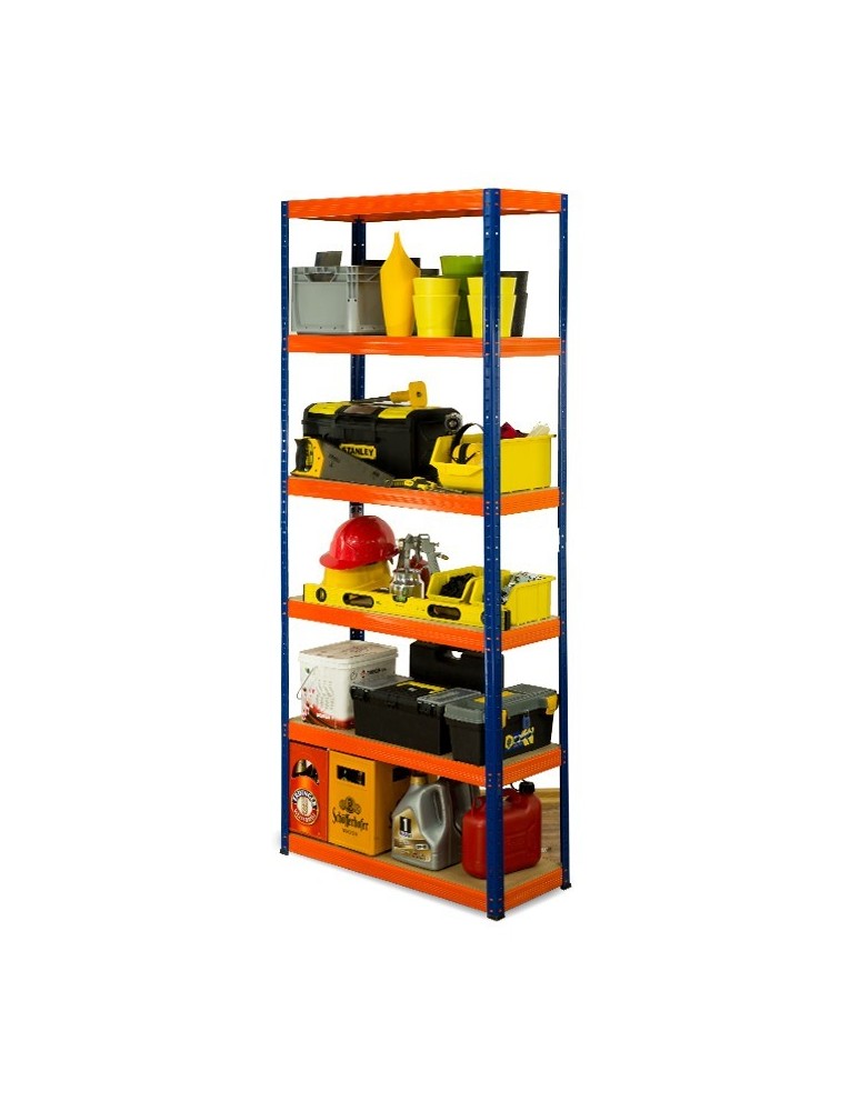 Regały - Regał Helios 213x75x60 cm 6 półek/275kg Niebiesko-Biały - product b2b.wamar.biz 23