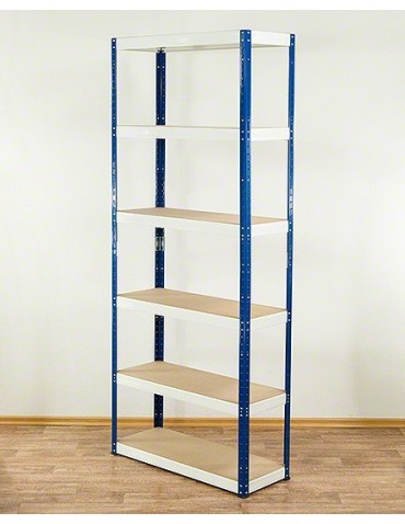Regały - Regał Helios 213x75x60 cm 6 półek/275kg Niebiesko-Biały - product 26