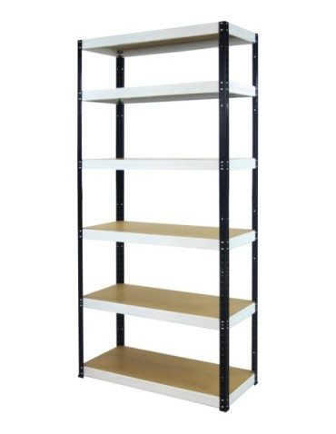 Regały - Regał Helios 213x75x60 cm 6 półek/275kg Niebiesko-Biały - product 34