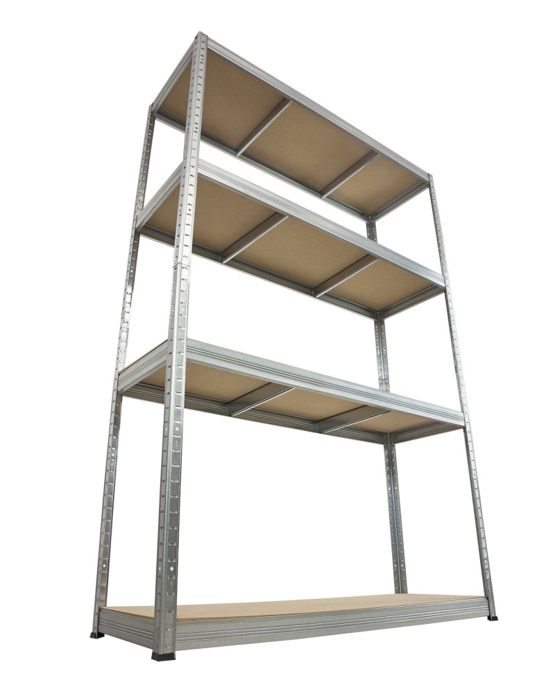 Regały Magazynowe - Regał Helios 180x100x35 cm 4 półki/350kg Ocynkowany - product b2b.wamar.biz 1