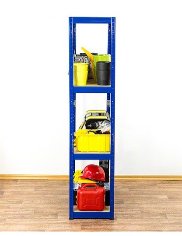 Regały - Color 180x110x30 cm 4 półki/350kg Czarno-Niebieski - product 8