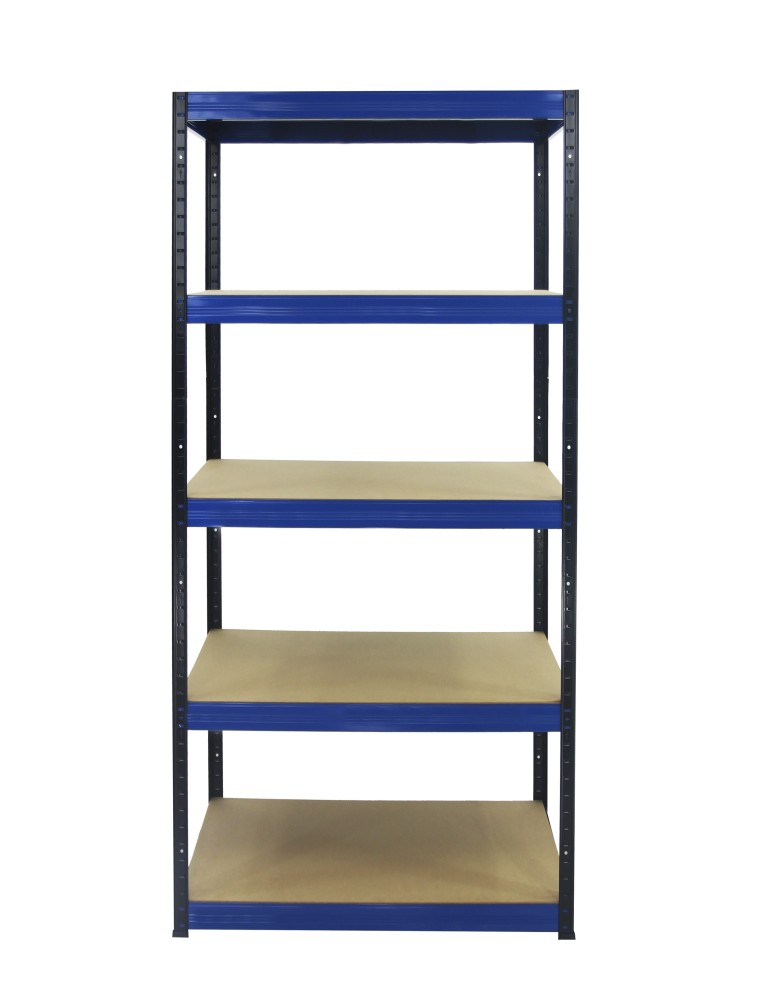Regały - Regał Helios 180x120x50 cm 5 półek/350kg Czarno-Niebieski - product b2b.wamar.biz 1