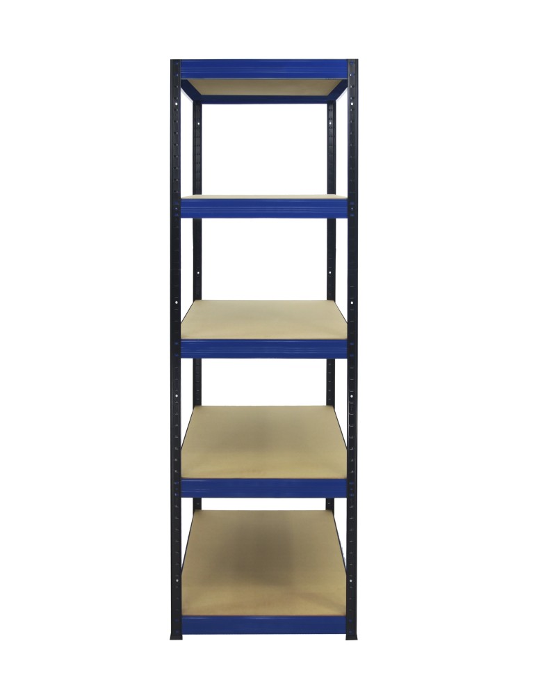 Regały - Regał Helios 180x120x50 cm 5 półek/350kg Czarno-Niebieski - product b2b.wamar.biz 3