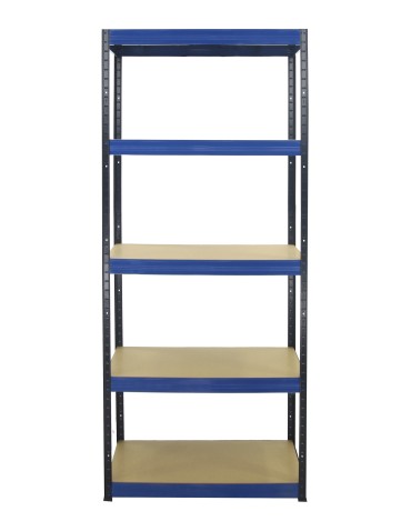 Regał Helios 180x120x60 cm 5 półek/350kg Czarno-Niebieski - product 2
