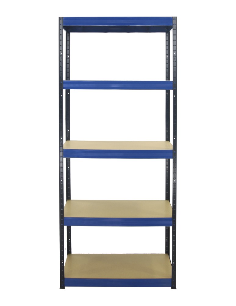Regały - Regał Helios 180x120x60 cm 5 półek/350kg Czarno-Niebieski - product b2b.wamar.biz 2