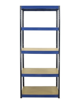 Regał Helios 180x120x60 cm 5 półek/350kg Czarno-Niebieski - product 2